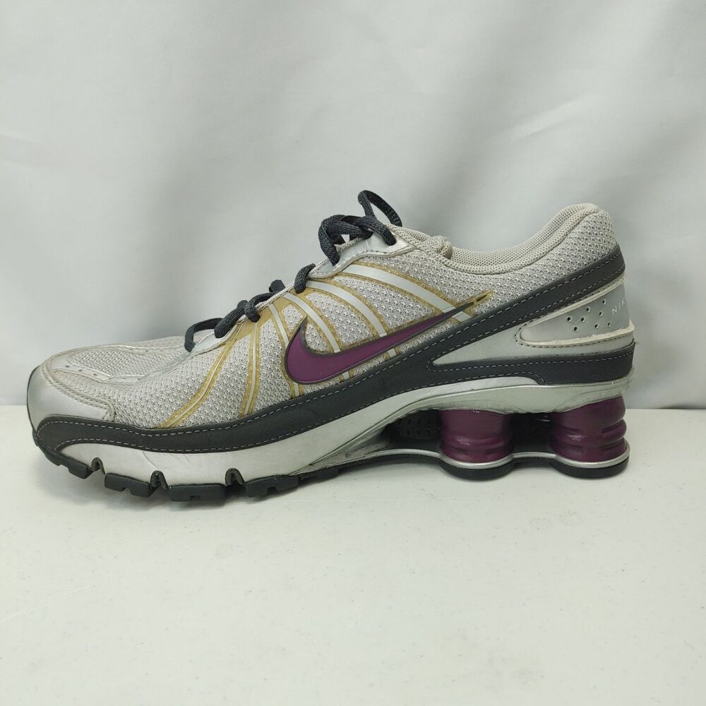 Nike Shox Turbo VII Women's Size 7.5 Athletic Sneakers Silver Purple 324749-051 - Picture 9 of 10